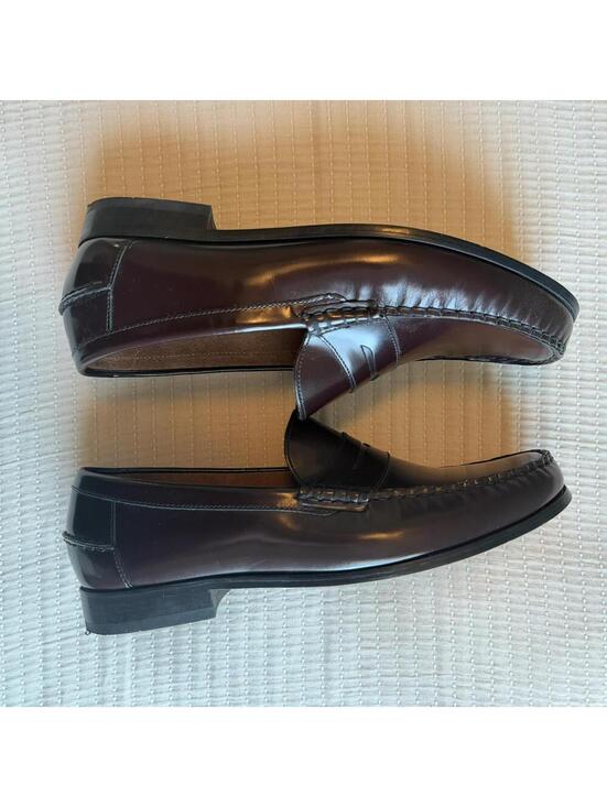 Florsheim Men\'s Berkley Moc Toe Penny Loafer Burgundy EUC Size 12 E Wide $145 main image 5
